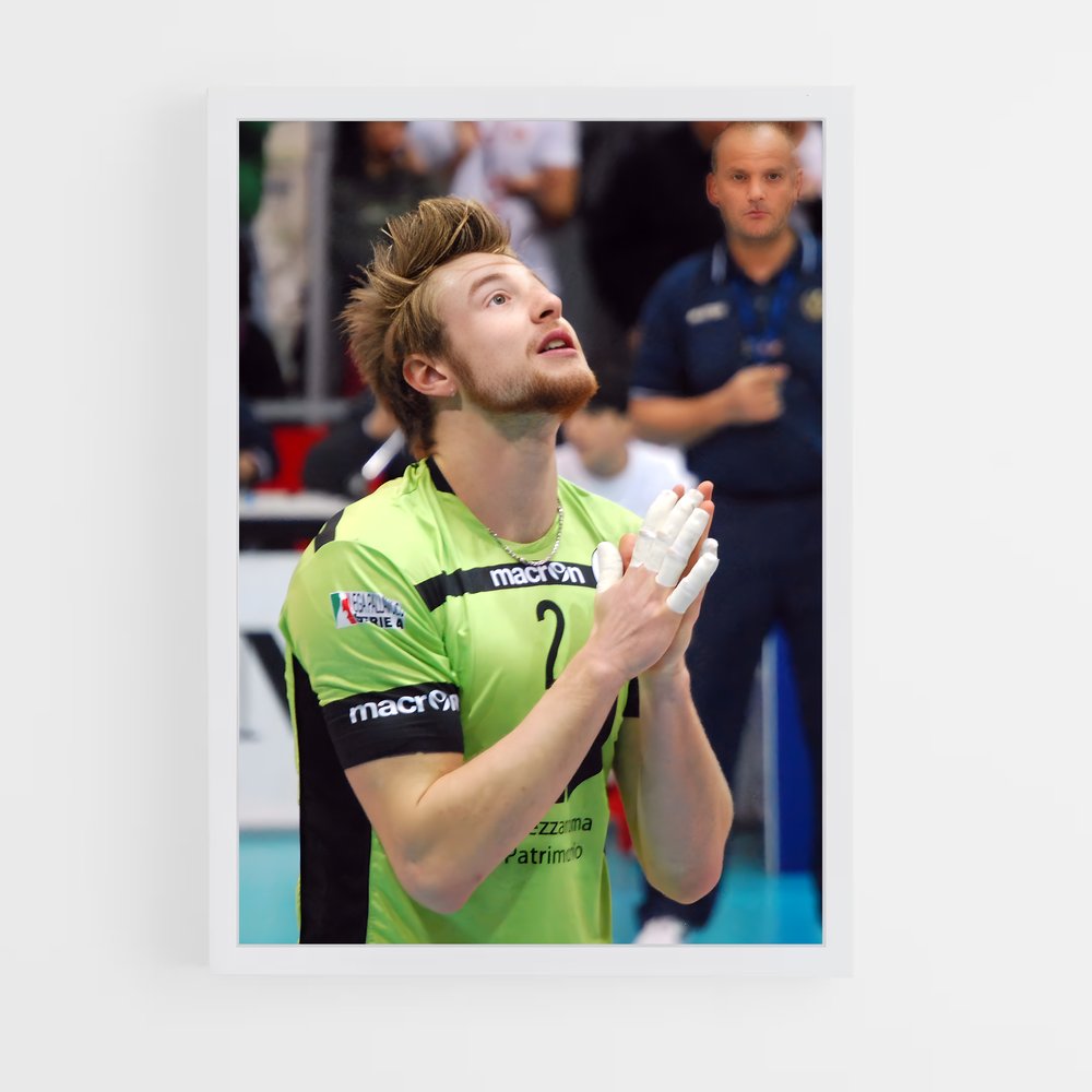 Poster Ivan de zaytsev – affiche Volleyball (vue 3)